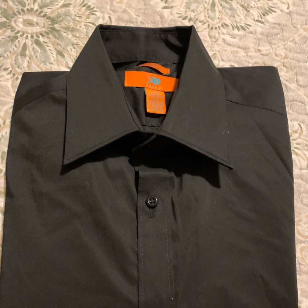 Egara Black Button Up Dress Shirt